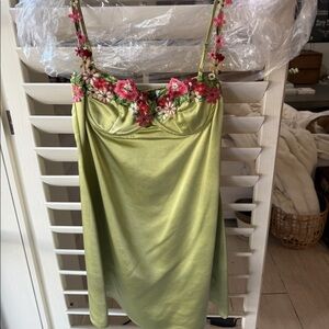 Princess Polly Green Flower Mini 💚